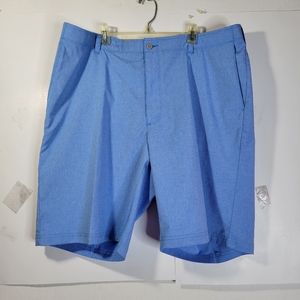 Mens PGA Tour Golf Shorts Light Blue Size says 42 but waist measures 39"